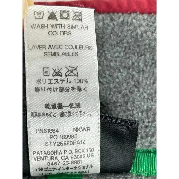 Patagonia Synchilla Snap-T Fleece Pullover Sweatshirt Men’s Small Nickel/Red - Picture 6 of 8